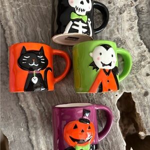 Unused Lang Halloween Espresso Cups Bundle - Dishwasher/Microwave Safe